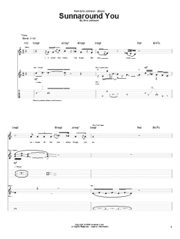 page one of Sunnaround You (Guitar Tab)
