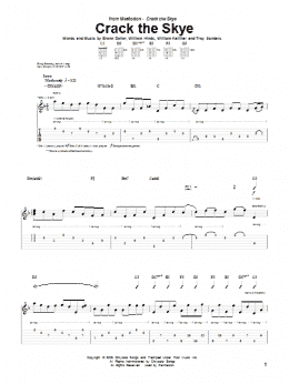 page one of Crack The Skye (Guitar Tab)