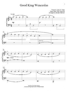 page one of Good King Wenceslas (Educational Piano)