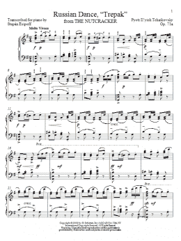 page one of Russian Dance (Trepak) (from The Nutcracker) (Piano Solo)