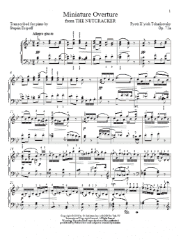 page one of Overture (Piano Solo)