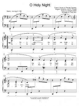 page one of O Holy Night (Educational Piano)