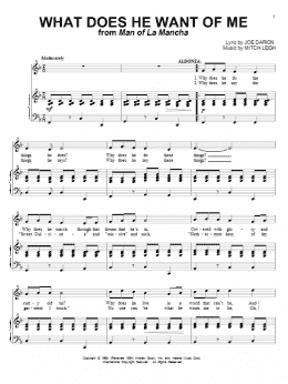 page one of What Does He Want Of Me (Piano & Vocal)