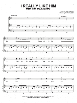 page one of I Really Like Him (Piano & Vocal)