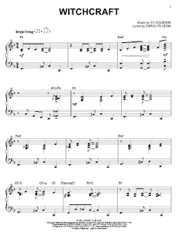 page one of Witchcraft (arr. Brent Edstrom) (Piano Solo)