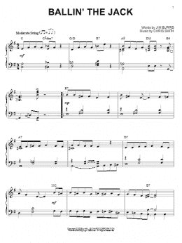 page one of Ballin' The Jack (arr. Brent Edstrom) (Piano Solo)