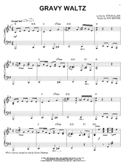 page one of Gravy Waltz (arr. Brent Edstrom) (Piano Solo)