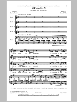 page one of Bric-A-Brac (4-Part Choir)