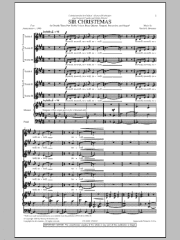 page one of Sir Christemas (3-Part Treble Choir)
