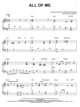 page one of All Of Me (arr. Brent Edstrom) (Piano Solo)
