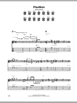 page one of Pavilion (Guitar Tab)