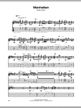 page one of Manhattan (Guitar Tab)