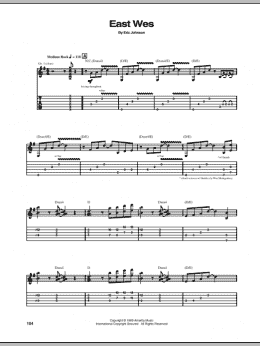 page one of East Wes (Guitar Tab)