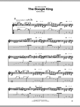 page one of The Boogie King (Guitar Tab)