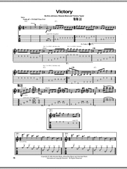 page one of Victory (Guitar Tab)