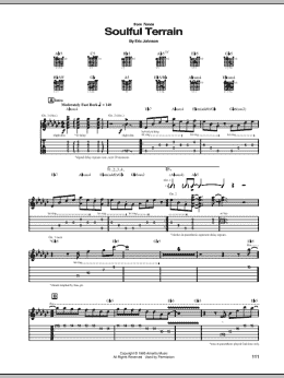 page one of Soulful Terrain (Guitar Tab)