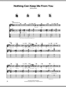 page one of Nothing Can Keep Me From You (Guitar Tab)