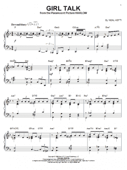 page one of Girl Talk (arr. Brent Edstrom) (Piano Solo)