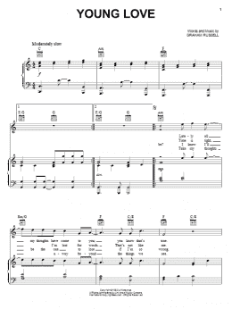 page one of Young Love (Piano, Vocal & Guitar Chords (Right-Hand Melody))