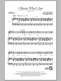 page one of I Know Who I Am (SATB Choir)