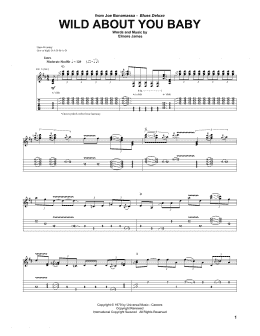 page one of Wild About You Baby (Guitar Tab)