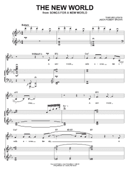 page one of The New World (from Songs for a New World) (Piano & Vocal)