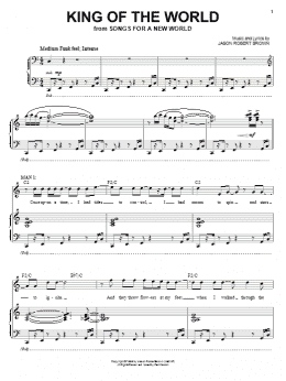 page one of King Of The World (from Songs for a New World) (Piano & Vocal)