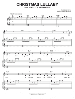 page one of Christmas Lullaby (from Songs for a New World) (Piano & Vocal)