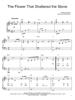 page one of The Flower That Shattered The Stone (Easy Piano)