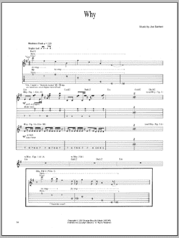 page one of Why (Guitar Tab)