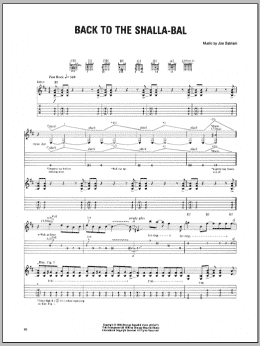page one of Back To The Shalla-Bal (Guitar Tab)