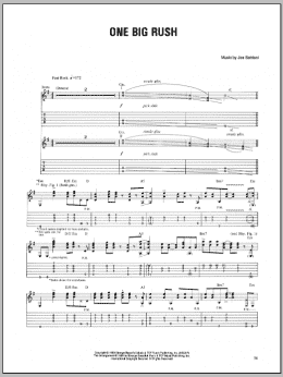page one of One Big Rush (Guitar Tab)