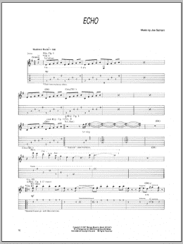 page one of Echo (Guitar Tab)