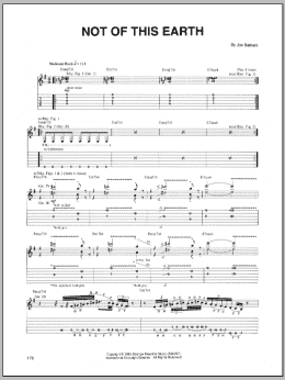 page one of Not Of This Earth (Guitar Tab)