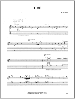 page one of Time (Guitar Tab)