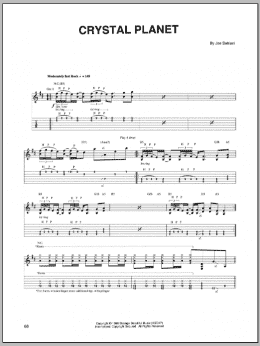 page one of Crystal Planet (Guitar Tab)