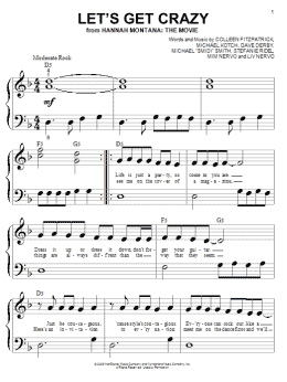 page one of Let's Get Crazy (Big Note Piano)
