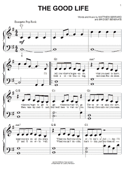 page one of The Good Life (Big Note Piano)