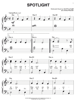 page one of Spotlight (Big Note Piano)