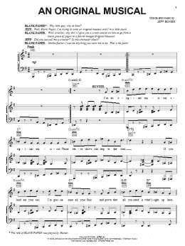 page one of An Original Musical (Piano, Vocal & Guitar Chords (Right-Hand Melody))