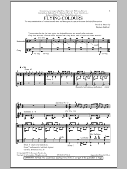 page one of Flying Colours (Choir)