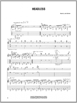 page one of Headless (Guitar Tab)