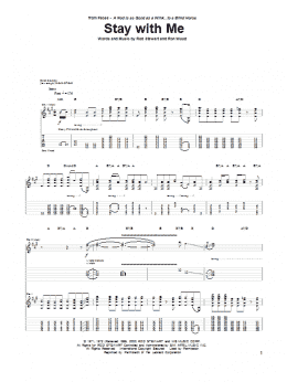 page one of Stay With Me (Guitar Tab)