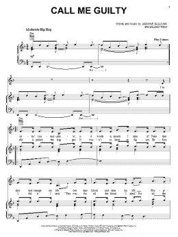 page one of Call Me Guilty (Piano, Vocal & Guitar Chords (Right-Hand Melody))