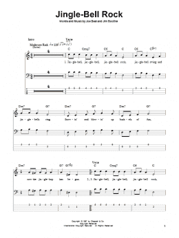 page one of Jingle-Bell Rock (Bass Guitar Tab)