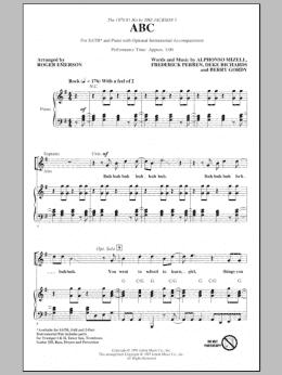 page one of ABC (arr. Roger Emerson) (SATB Choir)