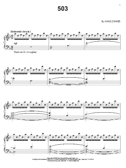 page one of 503 (Piano Solo)
