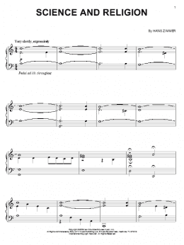 page one of Science And Religion (Piano Solo)