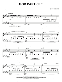 page one of God Particle (Piano Solo)