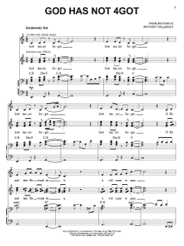 page one of God Has Not 4Got (Piano, Vocal & Guitar Chords (Right-Hand Melody))